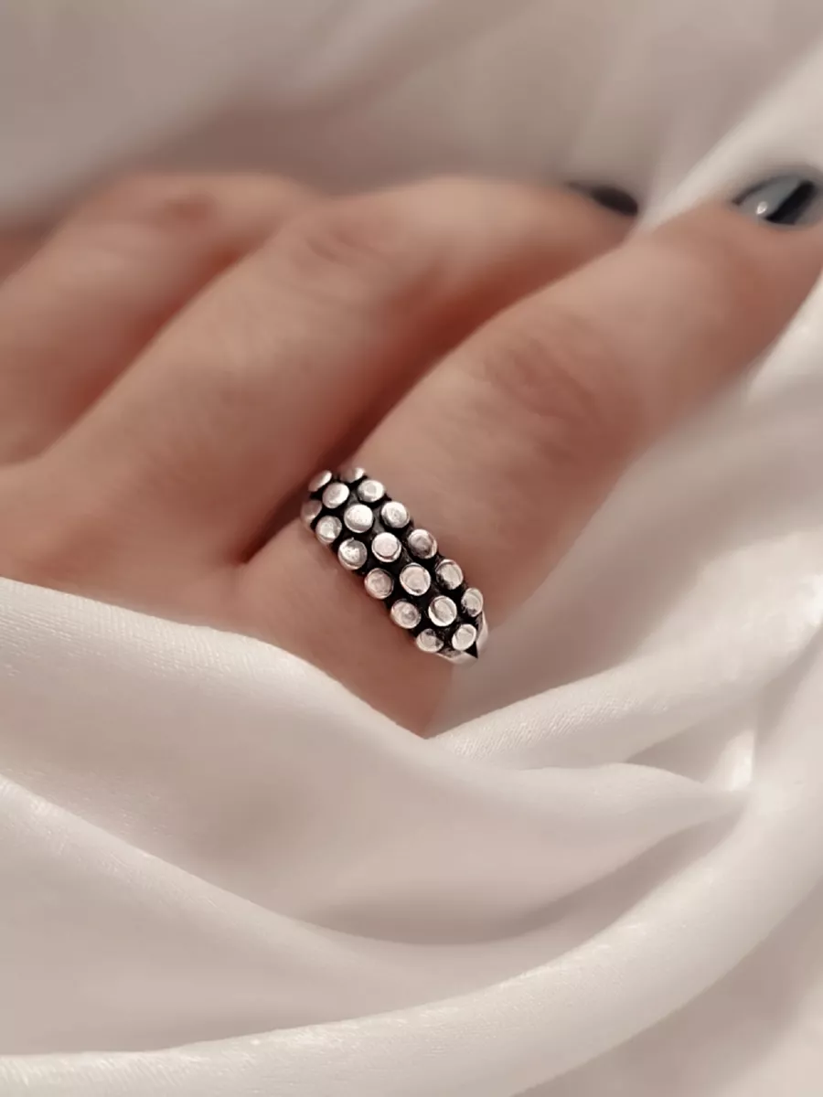 Кольца из серебра женские на указательный палец. Index finger Ring. Кожа от золота чернеет на пальце
