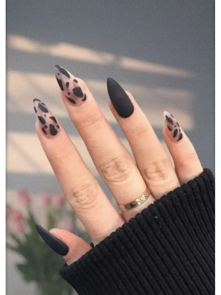 Накладные ногти TATTS Накладные ногти 24 типсы + клеевые стикеры + набор для маникюра