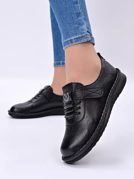 Choose Shoes Мокасины женские летние, черный, фото 2