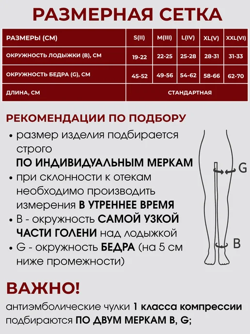 Varinorm Чулки компрессионные 1 класс для операции, белый, фото 3