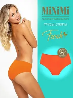 Трусы FRESH MF222 Slip слипы цветные из хлопка Minimi 96354711 купить за 286 ₽ в интернет-магазине Wildberries