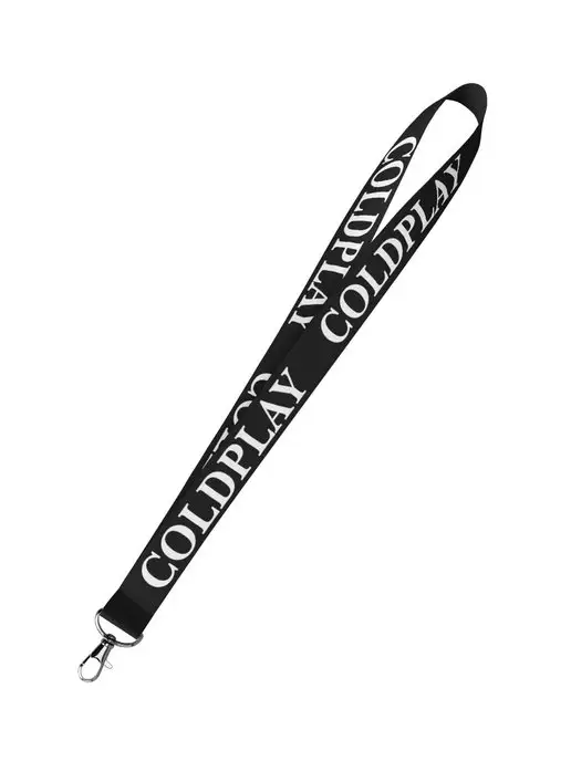 IDOL MERCH Тканевая лента "COLDPLAY" 90х2см, черный