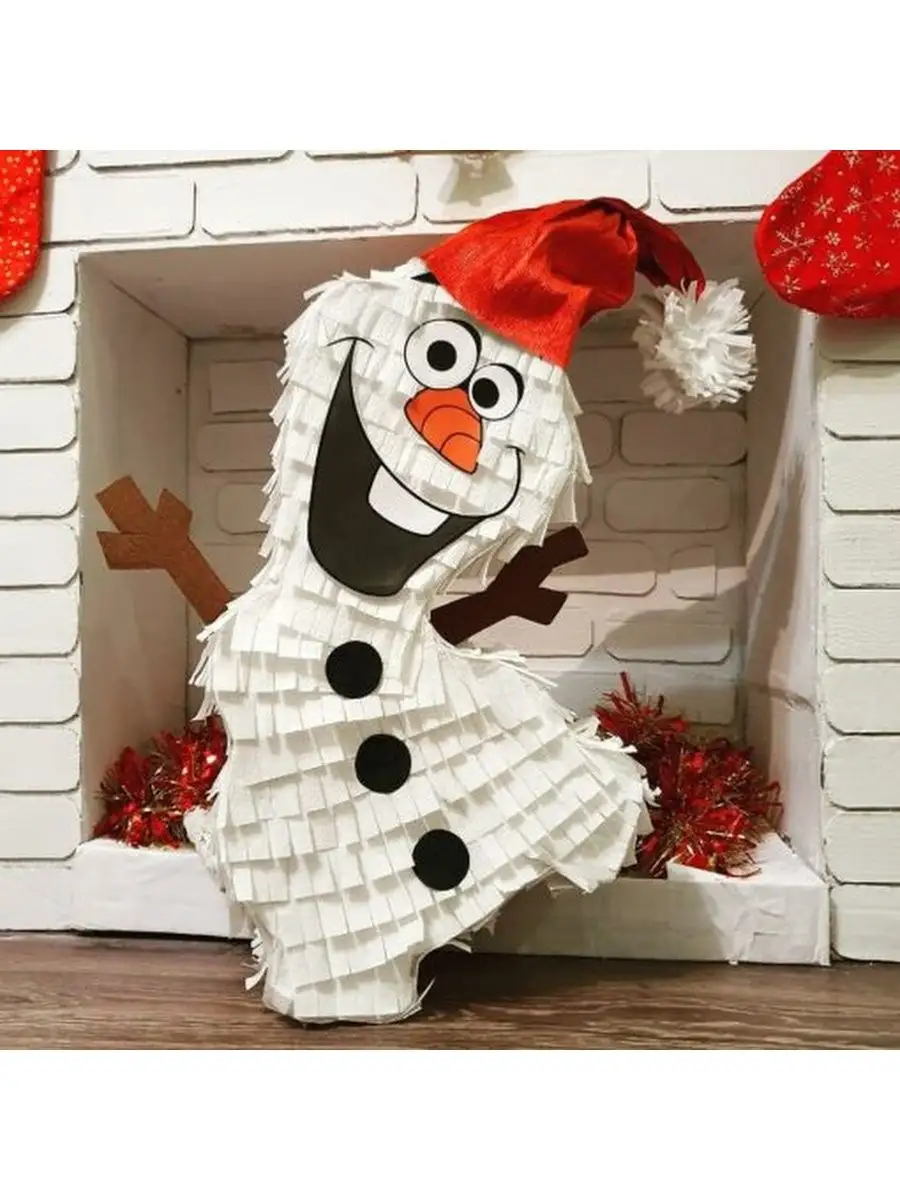 Пиньята «Снеговик» Новогодний декор Украшаем квартиру к празднику Каталог статей