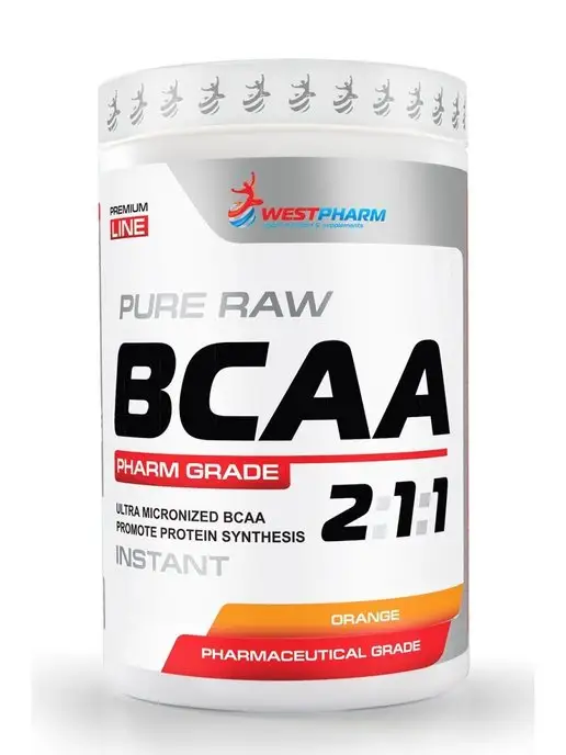 Westpharm BCAA 2 1 1 Апельсин 400 гр, 80 порц, 400 г, фото 3