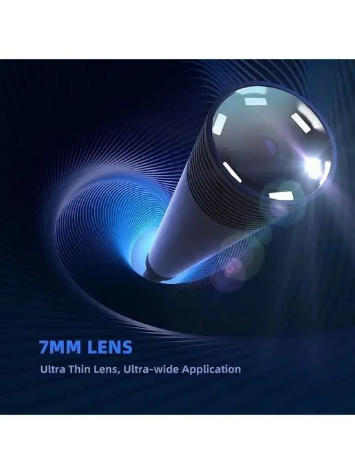 Endoscope Эндоскоп 2 метра для смартфона 3 в 1 жесткий кабель, 2 м, фото 8