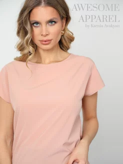 Блузка базовая A-A Awesome Apparel by Ksenia Avakyan 96555903 купить за 366 ₽ в интернет-магазине Wildberries