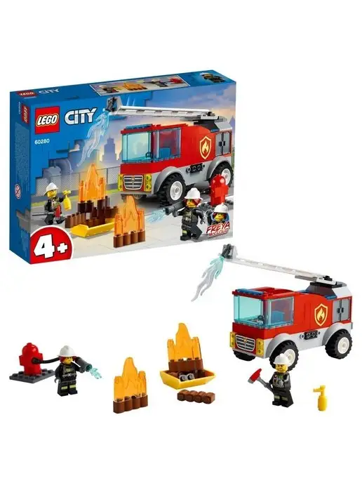 LEGO Конструктор City Пожарная машина, синий, фото 2