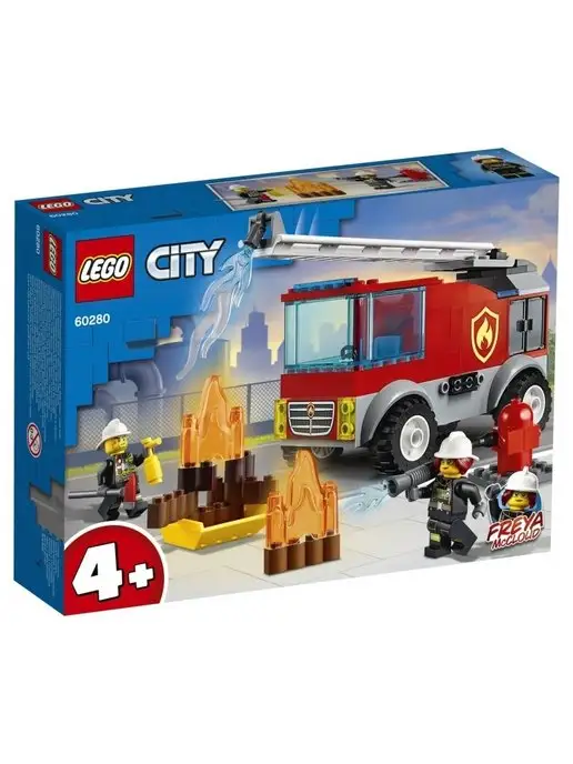 LEGO Конструктор City Пожарная машина, синий, фото 4