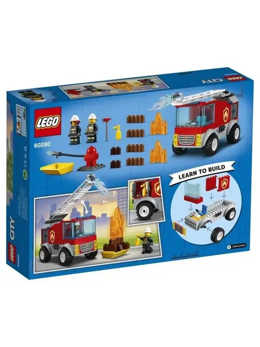 LEGO Конструктор City Пожарная машина, синий, фото 5