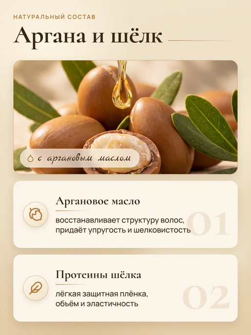 царство ароматов Кондиционер для волос с маслом арганы, 150 мл, фото 2