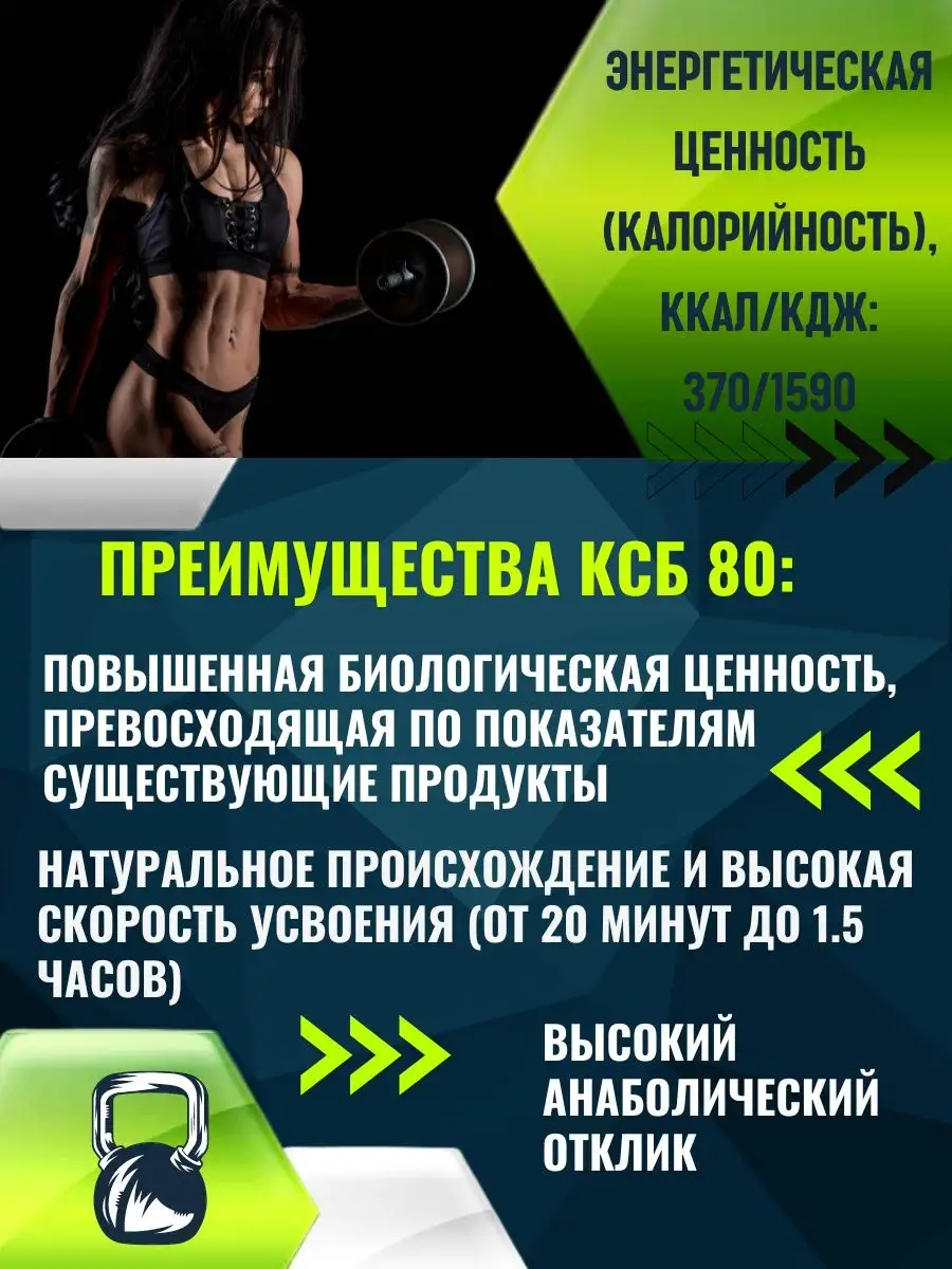 Протеин сывороточный для похудения КСБ 80 белковый whey Белорусские продукты  96629943 купить в интернет-магазине Wildberries