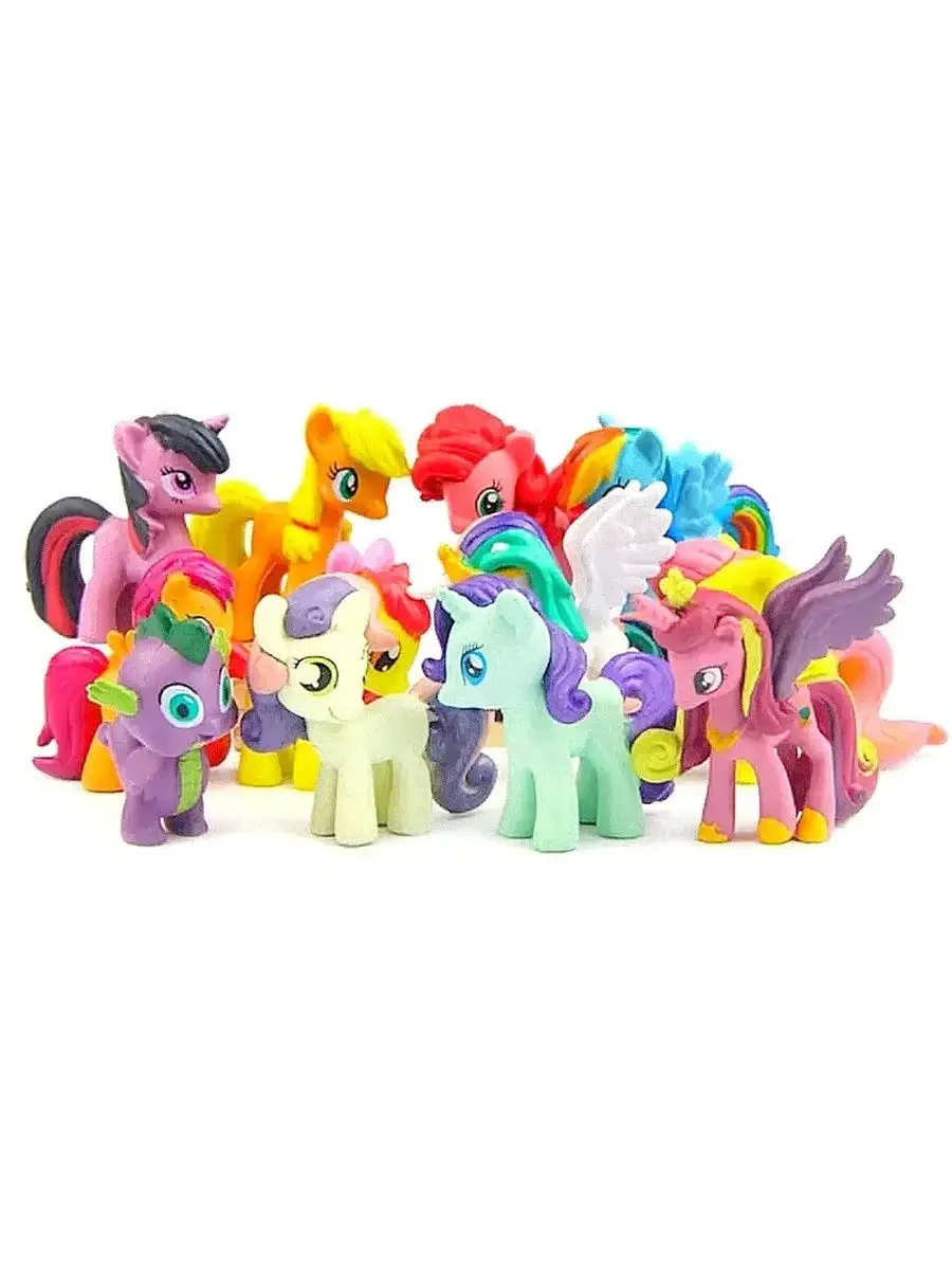 Набор игрушек пони 12 штук Pony-land 96705536 купить за 617 ₽ в  интернет-магазине Wildberries