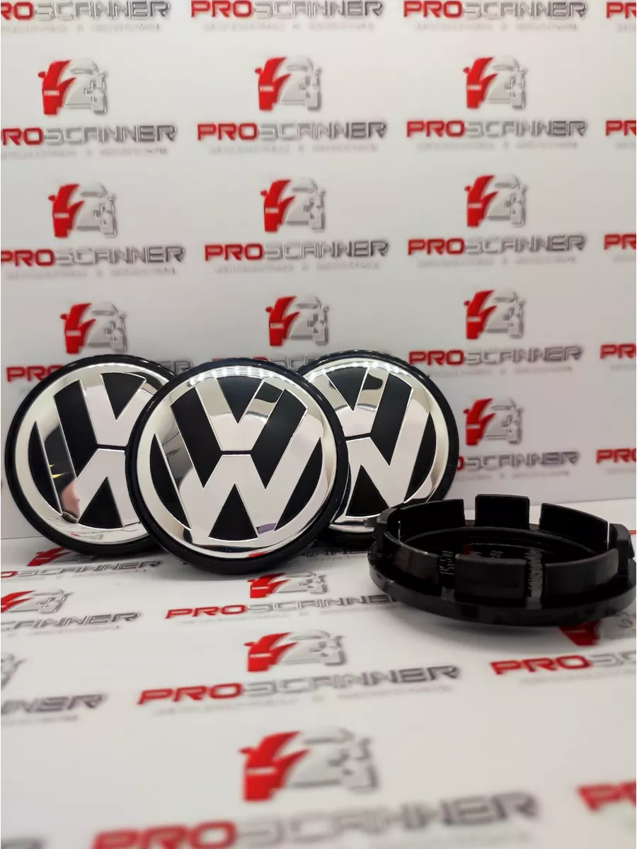 Колпачки на литые диски Volkswagen 56мм 1J0601171 - 4 штуки ProScanner  96749809 купить в интернет-магазине Wildberries