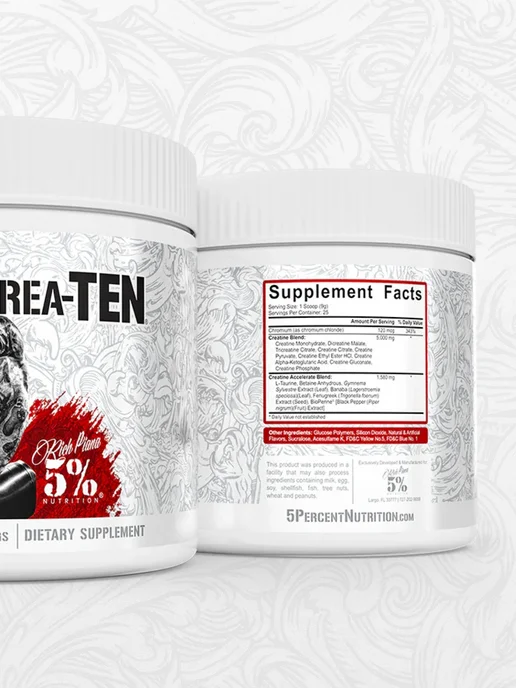 Rich Piana 5% Nutrition Креатин Crea-TEN от Rich Piana (Лимон-лайм), вариант, фото 3