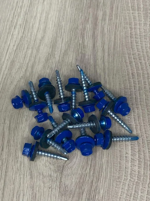 FIXER Саморезы кровельные синие 4,8х29, 4.8x29, фото 3