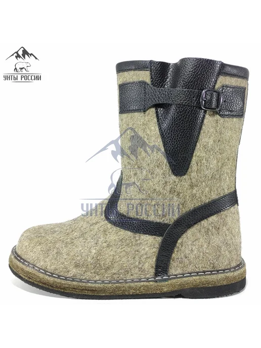 Унты России Сапоги войлочные натуральные с мехом "Лесник", арт. 40091, бежевый, фото 3