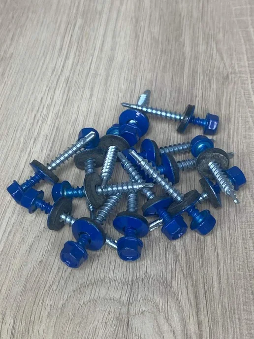 FIXER Саморезы кровельные синие 4,8х38, 4.8x38, фото 3