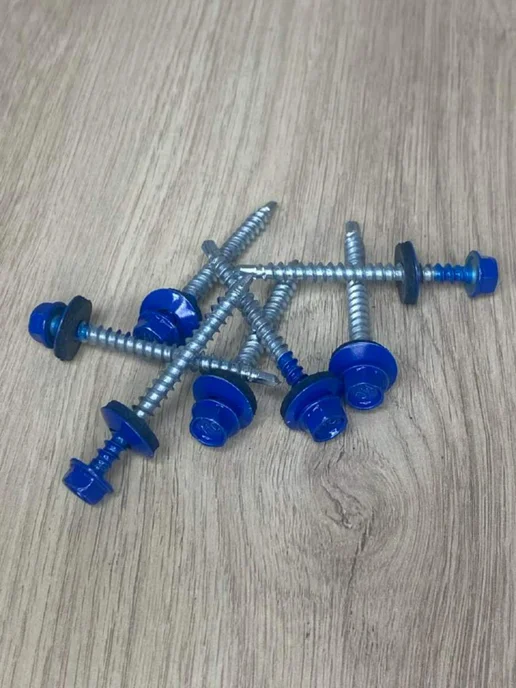 FIXER Саморезы кровельные синие 4,8х50, 4.8x50, фото 3