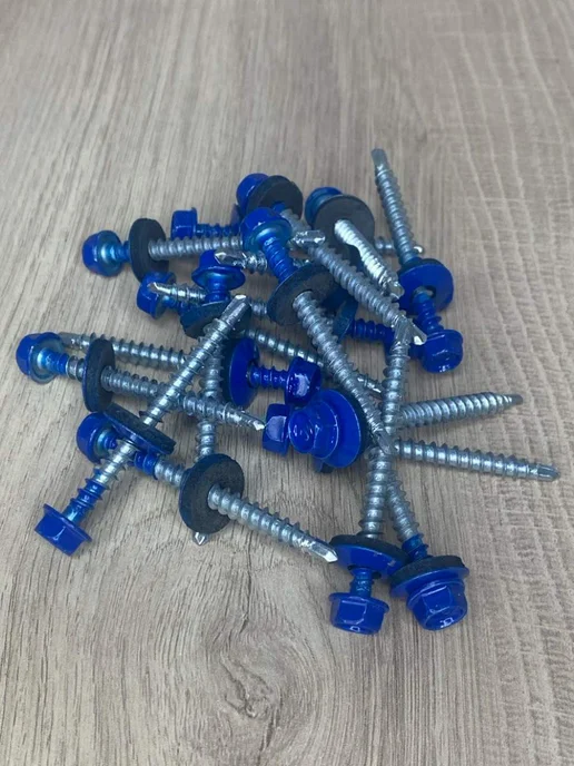 FIXER Саморезы кровельные синие 4,8х50, 4.8x50, фото 5