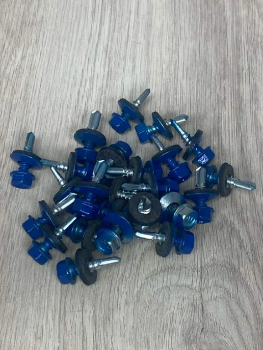 FIXER Саморезы кровельные синие 5,5х19, 5.5x19, фото 3