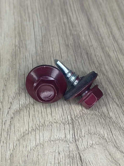 FIXER Саморезы кровельные красное вино 5,5х19, 5.5x19, фото 7