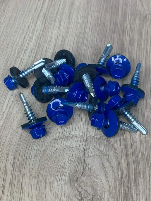 FIXER Саморезы кровельные синие 5,5х25, 5.5x25, фото 3