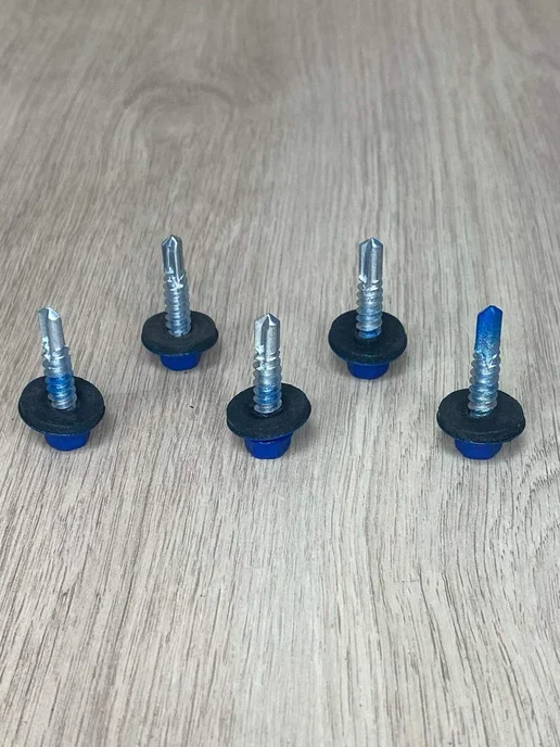 FIXER Саморезы кровельные синие 5,5х25, 5.5x25, фото 4