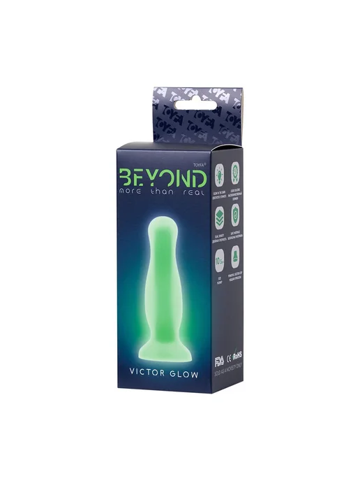 BEYOND by TOYFA Небольшая анальная втулка на присоске, зеленый, фото 4