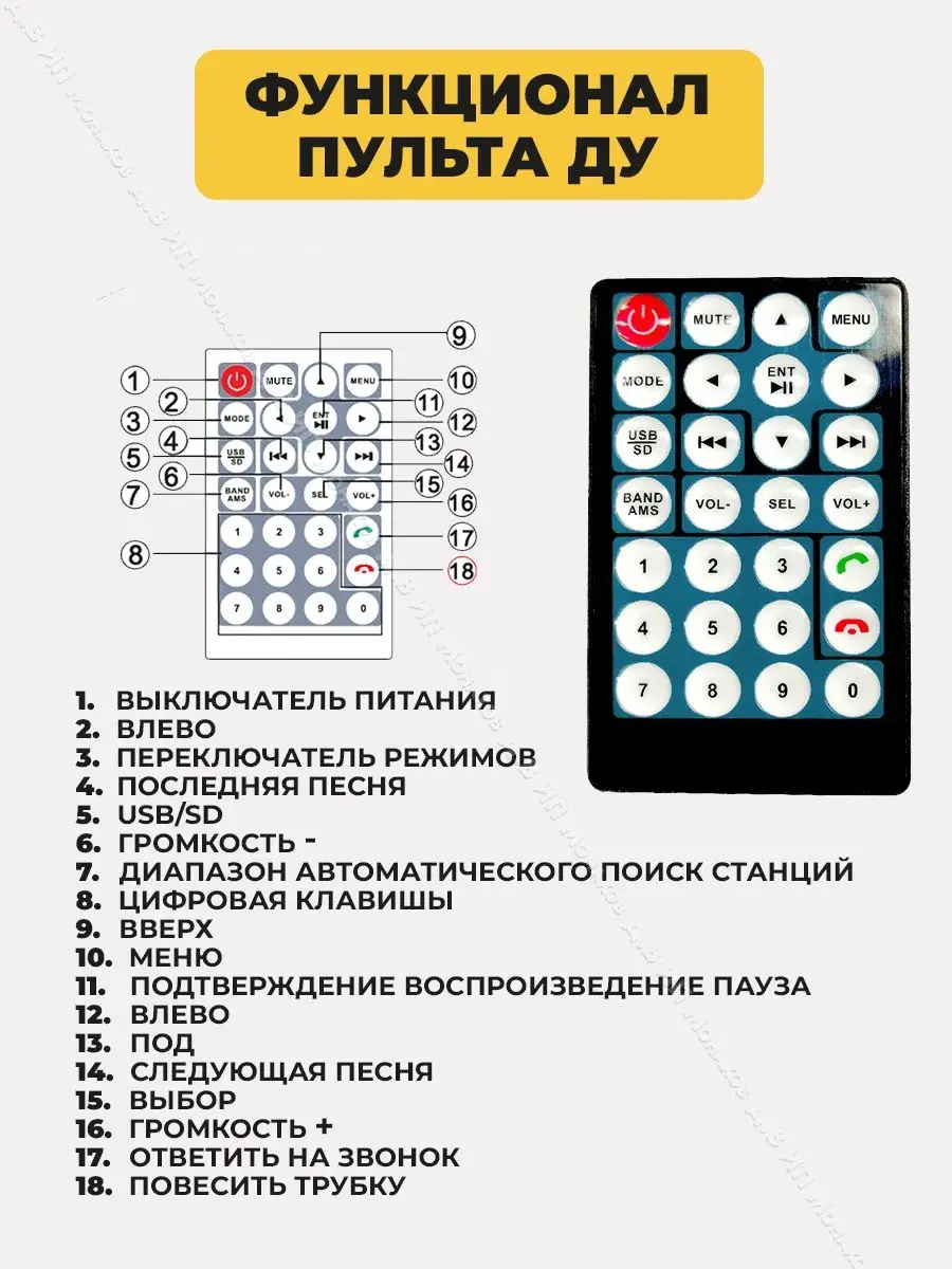 Автомагнитола 2 din c экраном и камерой заднего вида Podofo 97112948 купить  в интернет-магазине Wildberries