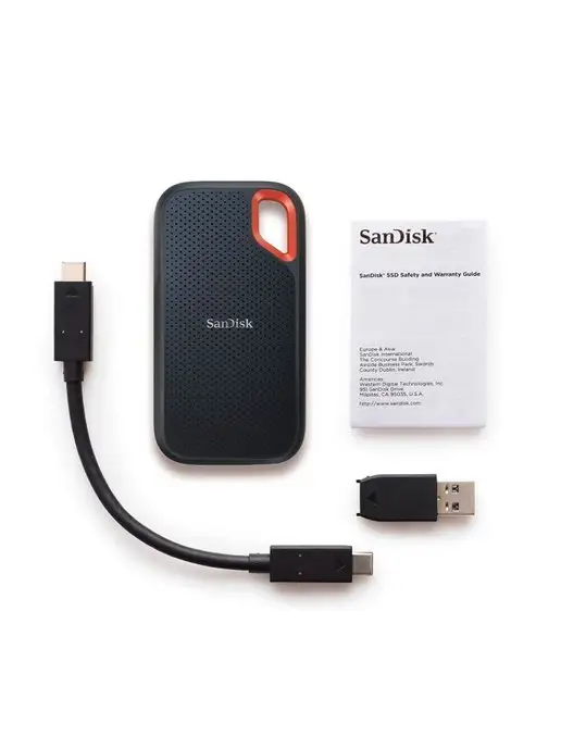 SANDISK Внешний SSD Extreme Portable 1 TB 1050Мб с SDSSDE61-1T00-G25, 1 ТБ, фото 4