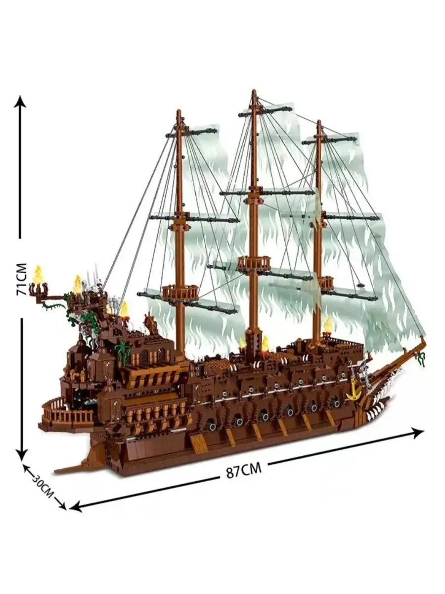 Конструктор пластиковый корабль Летучий Голландец Пираты LEGO 97208373  купить за 11 875 ₽ в интернет-магазине Wildberries