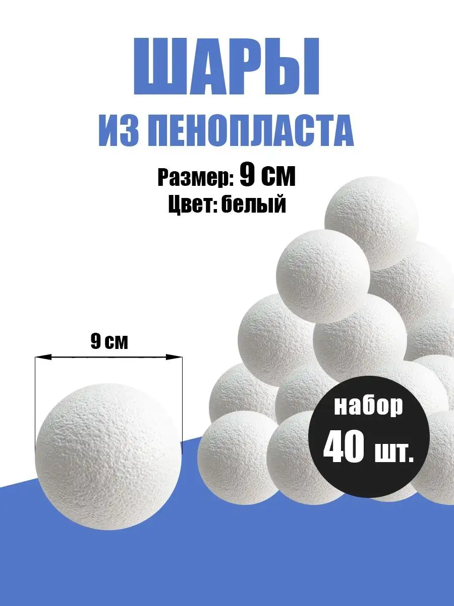 Шары из пенопласта/Пенопластовые шарики ПенопластИзделия 97243784 купить в  интернет-магазине Wildberries