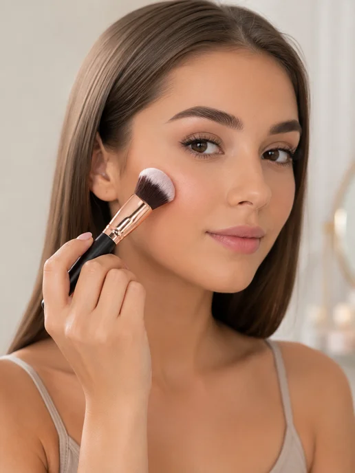 Make-up Image Кисть для румян и пудры кабуки, черный, фото 5
