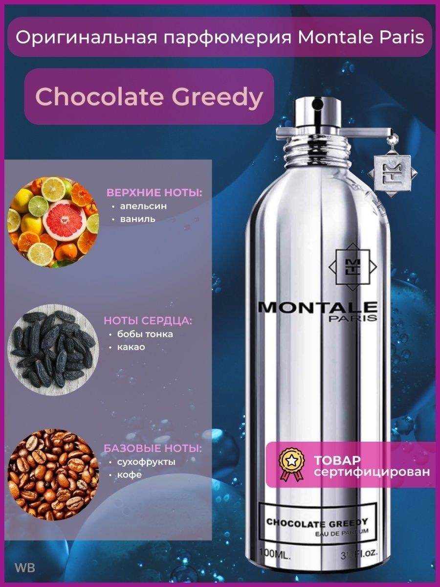 Montale ноты. Монталь духи шоколад Гриди. Духи Montale Chocolate. Парфюмерная вода Montale Chocolate greedy. Шоколадные духи Монталь.