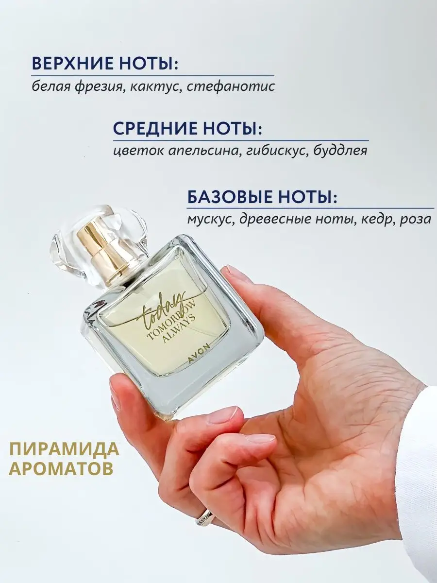 Парфюмерная вода Today 50 мл эйвон оригинал AVON 97250922 купить за 918 ₽ в  интернет-магазине Wildberries