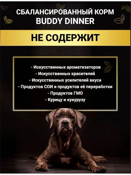 Сухой корм BUDDY DINNER для собак, крупные, говядина, 6 кг, фото 3