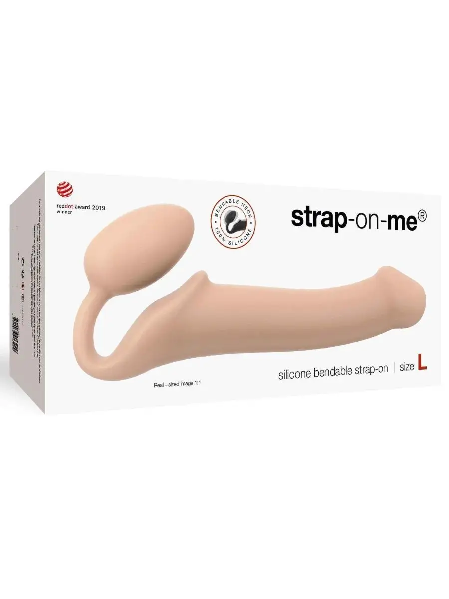 Безремневой гибкий страпон Semi-Realistic L Strap-on-me 97333935 купить за  4 801 ₽ в интернет-магазине Wildberries