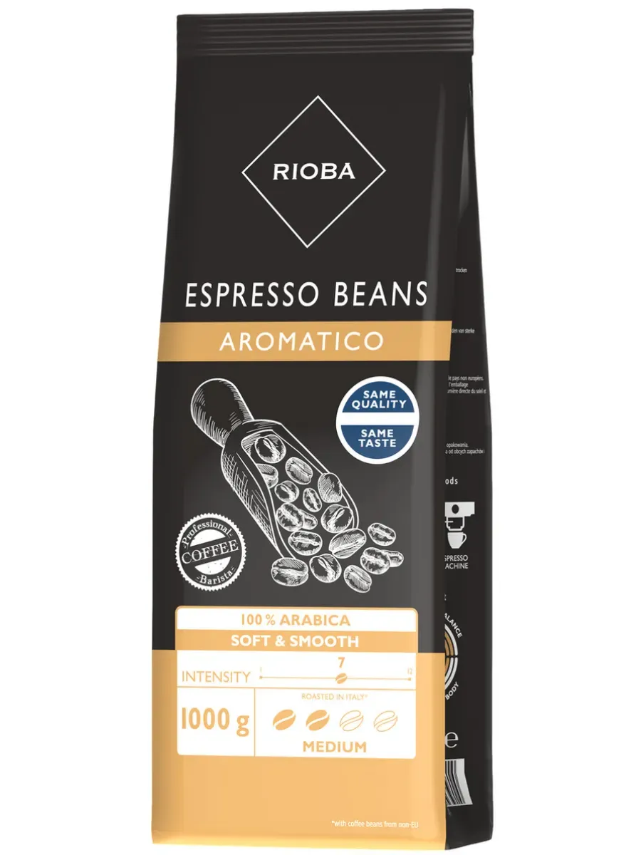 Кофе в зернах натуральный жареный 100% арабика Espresso, 1кг
