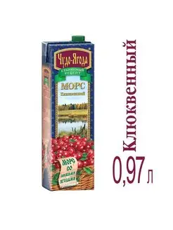 Морс Чудо-Ягода клюква 0,97л Чудо-Ягода 97562557 купить за 480 ₽ в интернет-магазине Wildberries