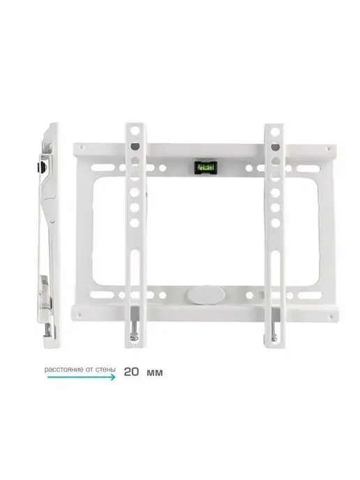 Kromax Кронштейн для телевизора 15"-47" настенный IDEAL-5 WHITE, белый, фото 4