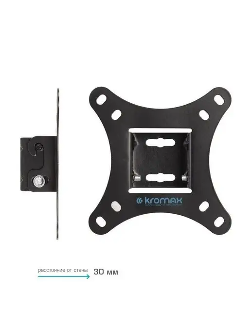 Kromax Кронштейн для телевизора 15"-32" настенный VEGA-6, черный, фото 4