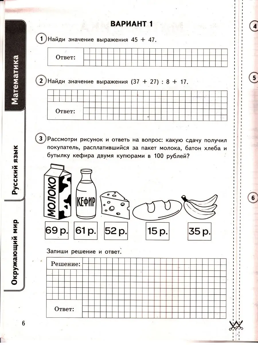 ВПР математика, русский язык , окружающий мир универсальный Экзамен  97693101 купить за 383 ₽ в интернет-магазине Wildberries