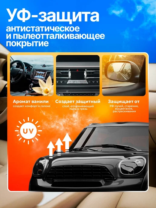 PLAK Полироль для пластика автомобиля 750 мл Ваниль, 750 мл, фото 5