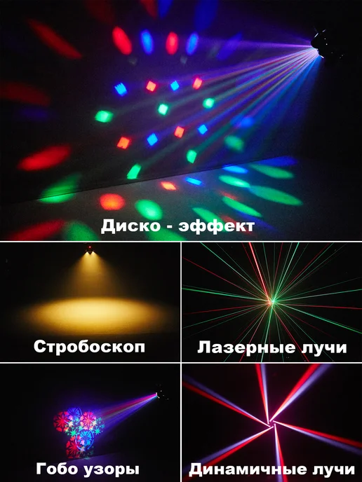 Party Light Светомузыка для дома, черный, фото 3