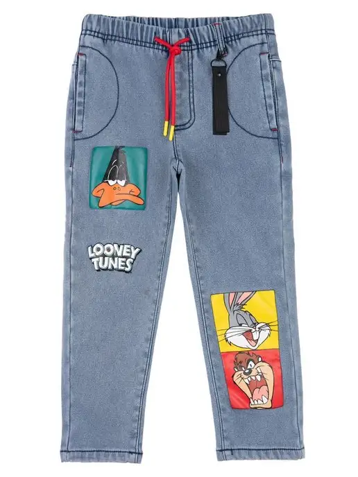 PlayToday Джинсы comfort fit на флисе, голубой, фото 7