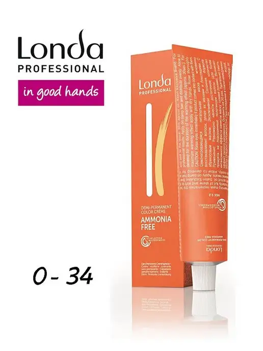Londa Professional Тонировка для волос Золотисто-медный 0 34, 60 мл, 60 мл