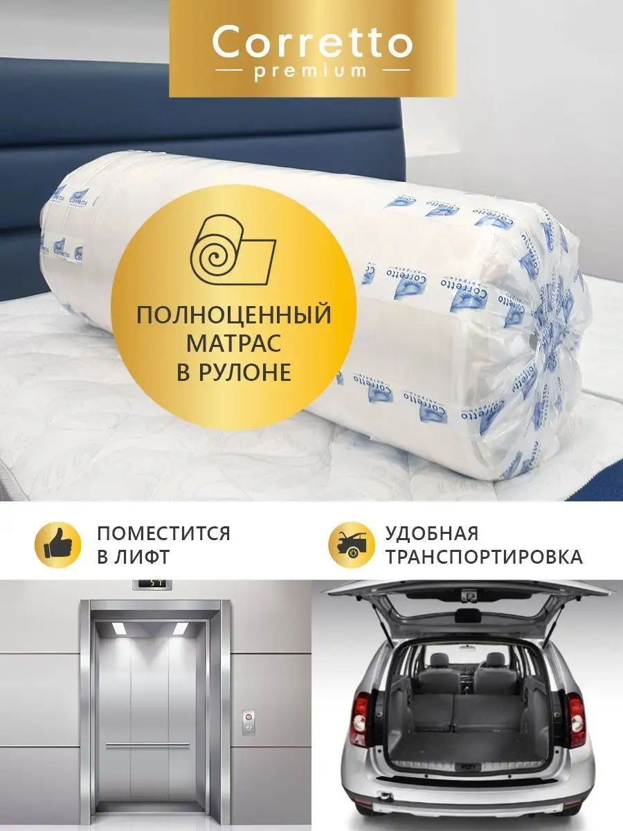 Матрас топпер 140х190 ортопедический пружинный на кровать Premium Corretto  97899408 купить за 19 411 ₽ в интернет-магазине Wildberries