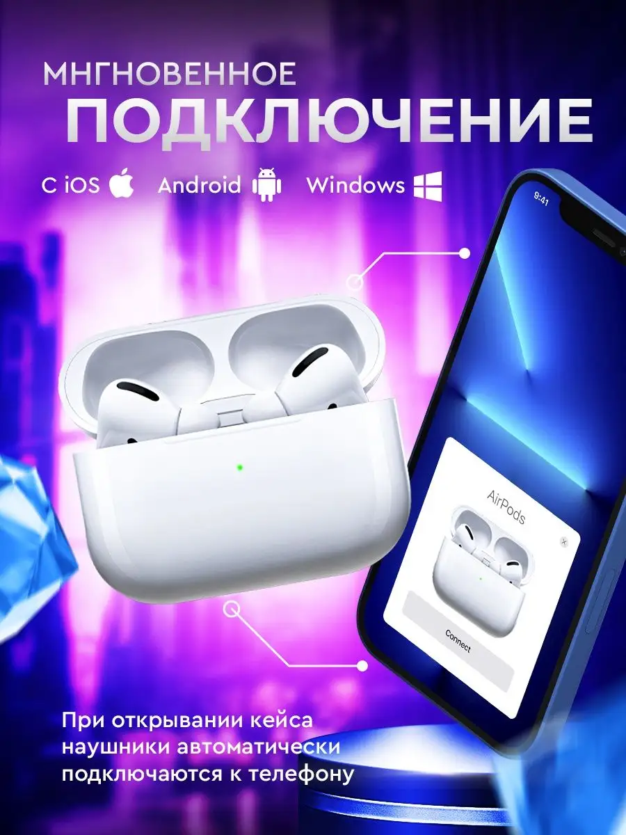 Беспроводные наушники для iPhone и Android JAVASH 97906932 купить за 489 ₽  в интернет-магазине Wildberries