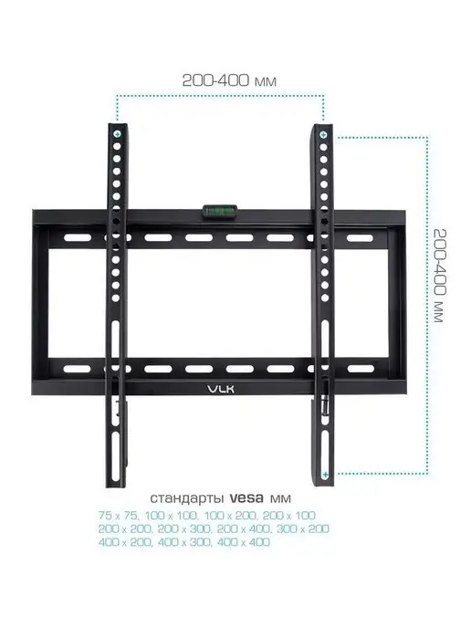 VLK Кронштейн для телевизора 26"-65" настенный TRENTO-33, черный, фото 4