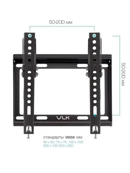 VLK Кронштейн для телевизора 15"-48" настенный TRENTO-36, черный, фото 4